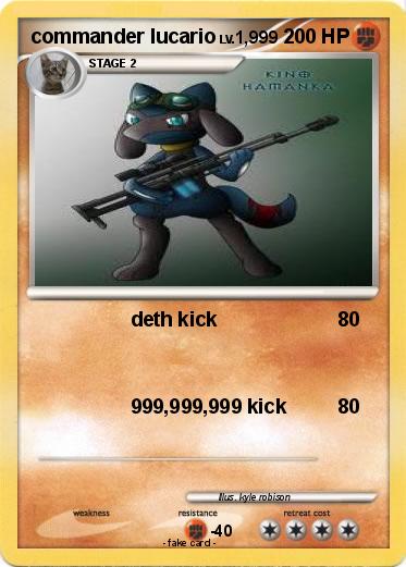 Pokemon commander lucario