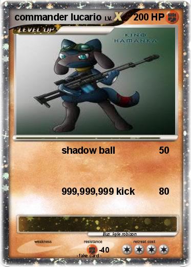 Pokemon commander lucario