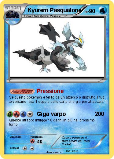 Pokemon Kyurem Pasqualone