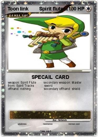 Pokemon Toon link        Spirit flute