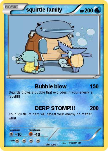 Pokemon squirtle family