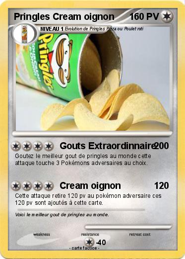 Pokemon Pringles Cream oignon