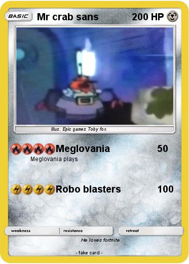 Pokemon Mr crab sans