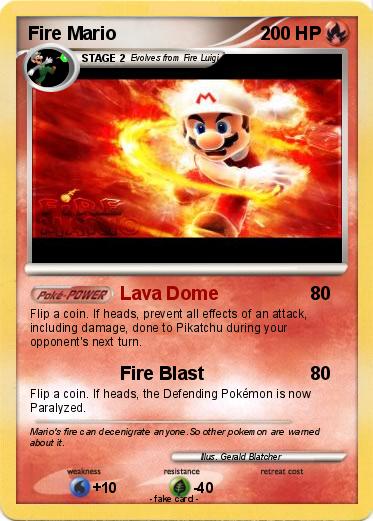 Pokemon Fire Mario