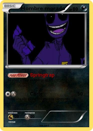 Pokemon Hombre morado