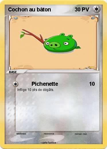 Pokemon Cochon au bâton