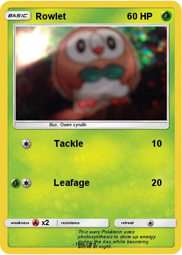 Pokemon Rowlet