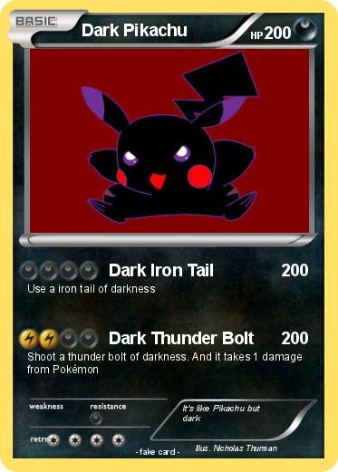 Pokemon Dark Pikachu