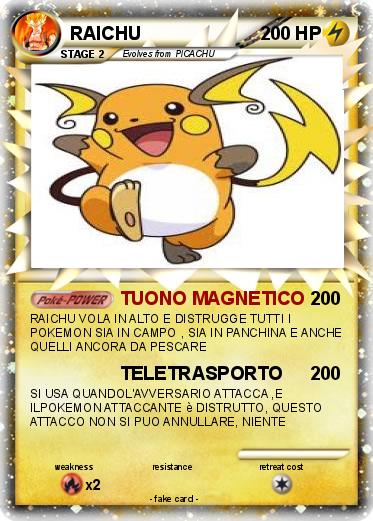Pokemon RAICHU