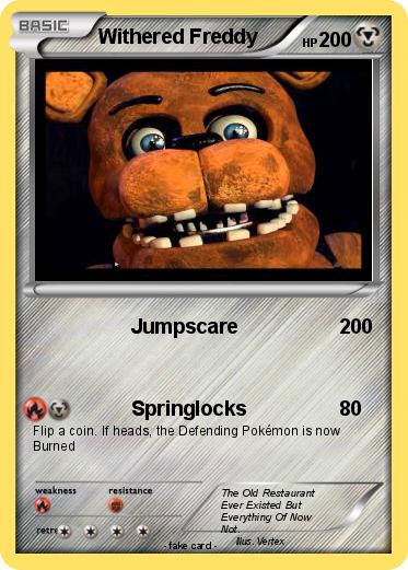 Pokemon Withered Freddy