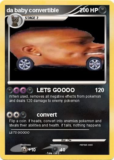 Pokemon da baby convertible