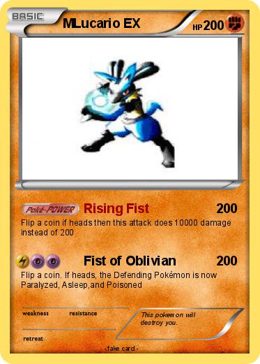 Pokemon MLucario EX