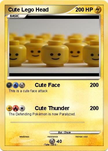 Pokemon Cute Lego Head