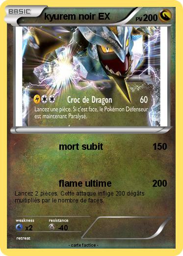 Pokemon kyurem noir EX