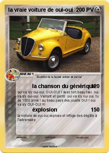 Pokemon la vraie voiture de oui-oui