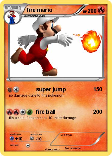 Pokemon fire mario