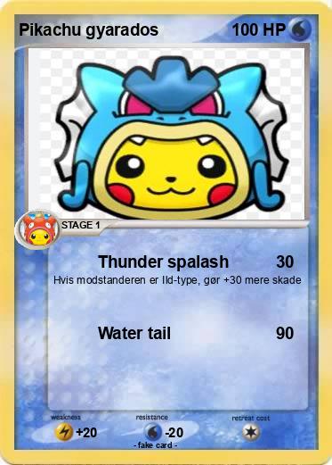 Pokemon Pikachu gyarados