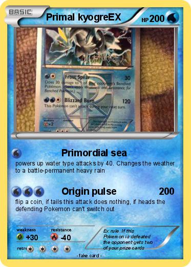 Pokemon Primal kyogreEX