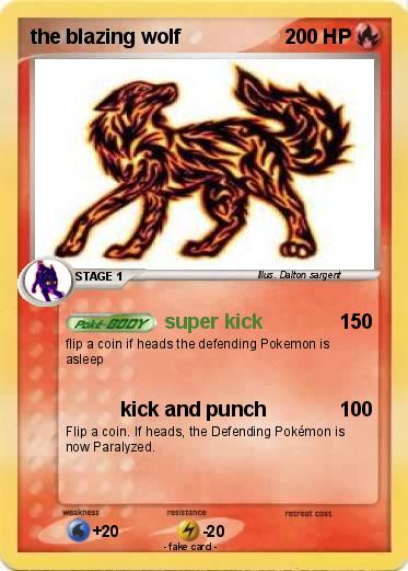Pokemon the blazing wolf
