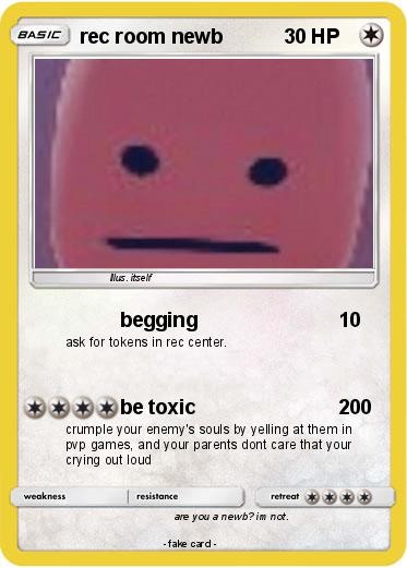 Pokemon rec room newb