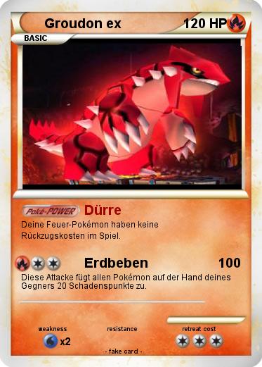 Pokemon Groudon ex