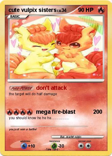 Pokemon cute vulpix sisters