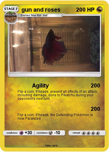 Pokemon gun and roses