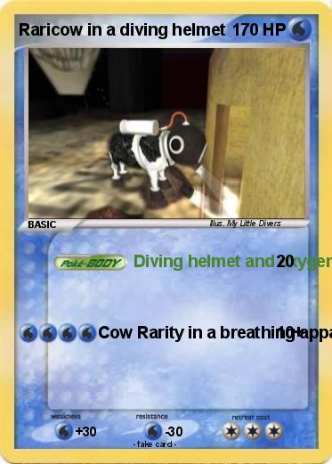 Pokemon Raricow in a diving helmet