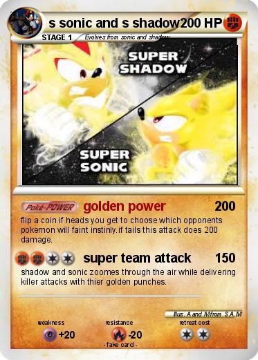 Pokemon s sonic and s shadow