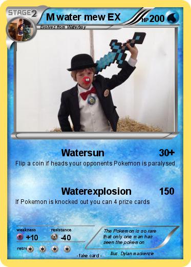 Pokemon M water mew EX
