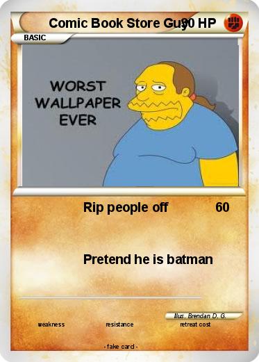 Pokemon Comic Book Store Guy