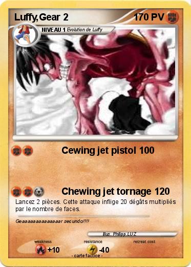 Pokemon Luffy,Gear 2