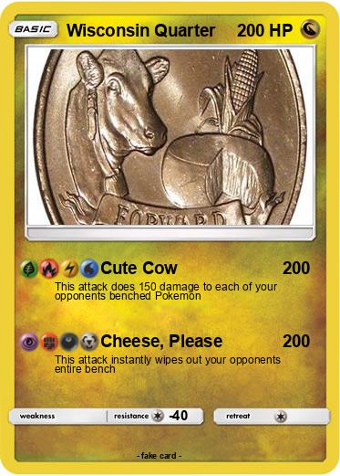 Pokemon Wisconsin Quarter