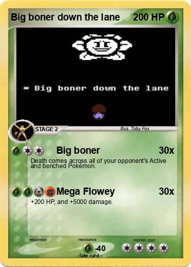 Pokemon Big boner down the lane