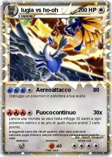 Pokemon lugia vs ho-oh
