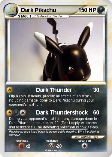 Pokemon Dark Pikachu