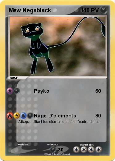 Pokemon Mew Negablack