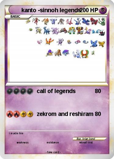 Pokemon kanto -sinnoh legends