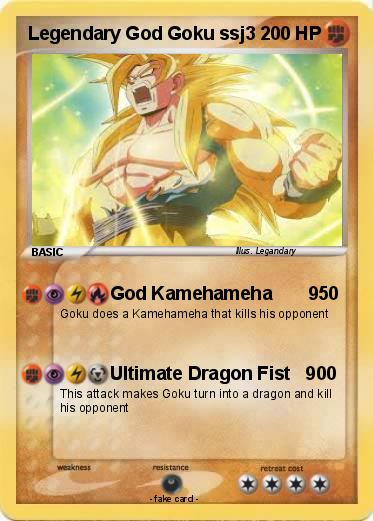 Pokemon Legendary God Goku ssj3