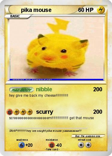 Pokemon pika mouse