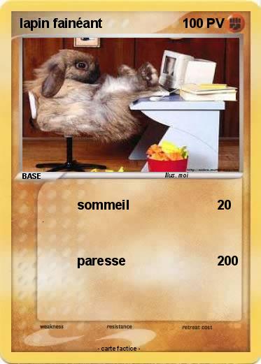 Pokemon lapin fainéant