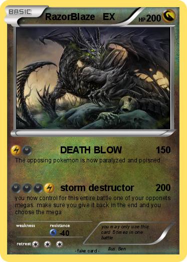 Pokemon RazorBlaze   EX