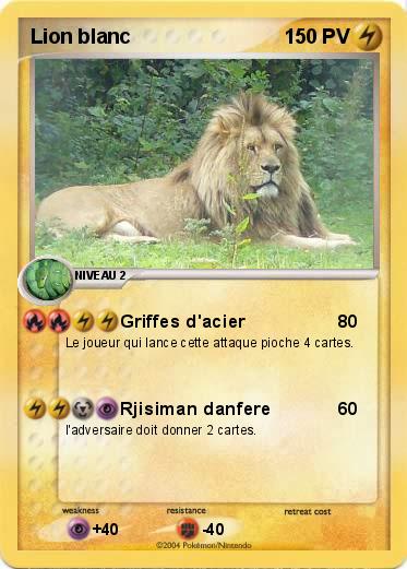 Pokemon Lion blanc