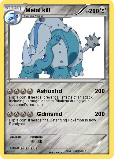 Pokemon Metal kill
