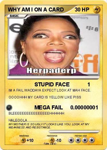 Pokemon WHY AM I ON A CARD