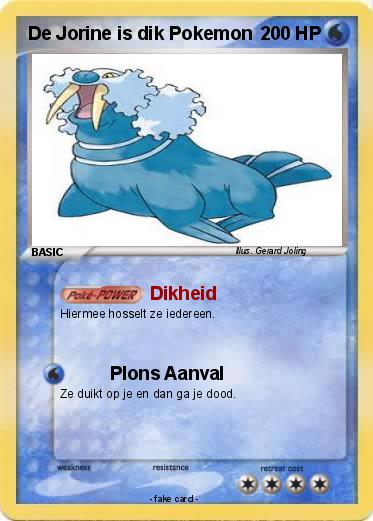 Pokemon De Jorine is dik Pokemon