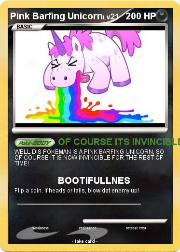 Pokemon Pink Barfing Unicorn