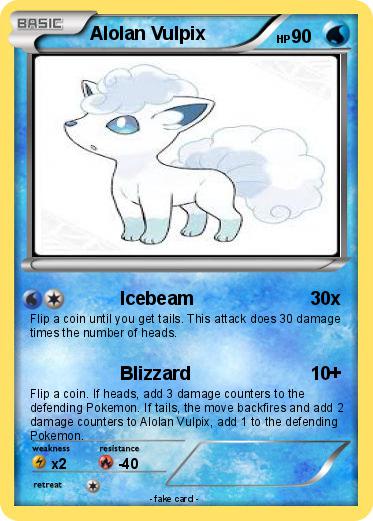 Pokemon Alolan Vulpix
