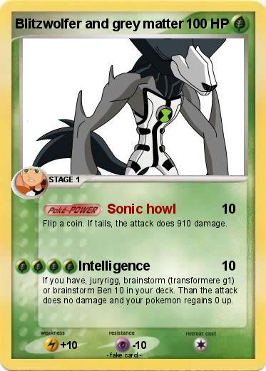 Pokemon Blitzwolfer and grey matter