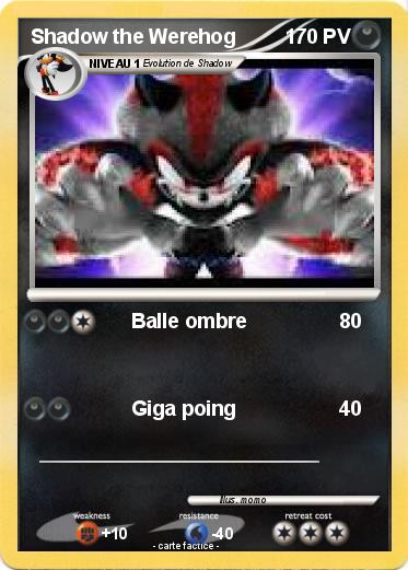 Pokemon Shadow the Werehog